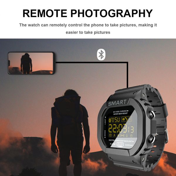 Lokmat bluetooth relógio inteligente esporte pedômetro à prova dwaterproof água chamada lembrete relógio digital smartwatch para ios android telefone - Image 4