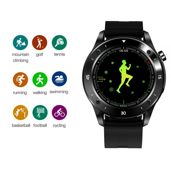 Nennbo f22 esportes relógio inteligente 1.54 Polegada tela de toque completa dos homens smartwatch freqüência cardíaca pressão arterial fitness rastreador relógio - Image 5