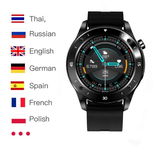 Nennbo f22 esportes relógio inteligente 1.54 Polegada tela de toque completa dos homens smartwatch freqüência cardíaca pressão arterial fitness rastreador relógio - Image 6