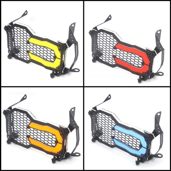 Para bmw r1200gs r1250gs farol guarda protetor grille grill capa r 1250 gs aventura r 1200 gs adv/lc acrílico lâmpada remendo - Image 2