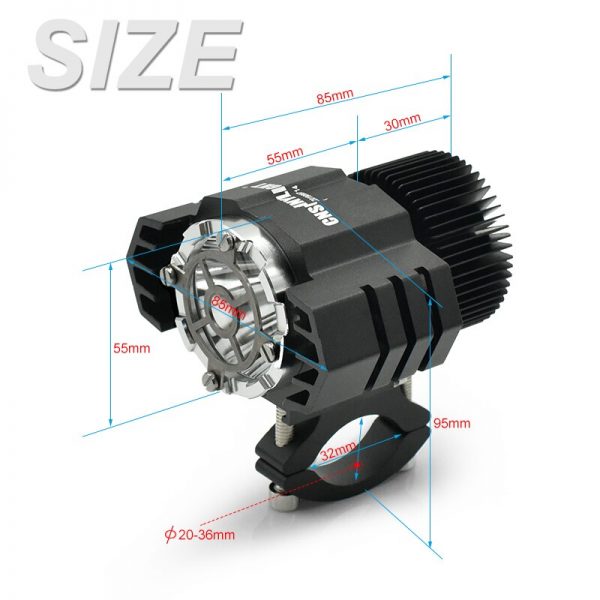 Cnsunnylight motocicleta conduziu a luz de nevoeiro auxiliar conjuntos condução da lâmpada 50 w/par para bmw r1200gs adv f800gs f700gs f650gs k1600 - Image 6