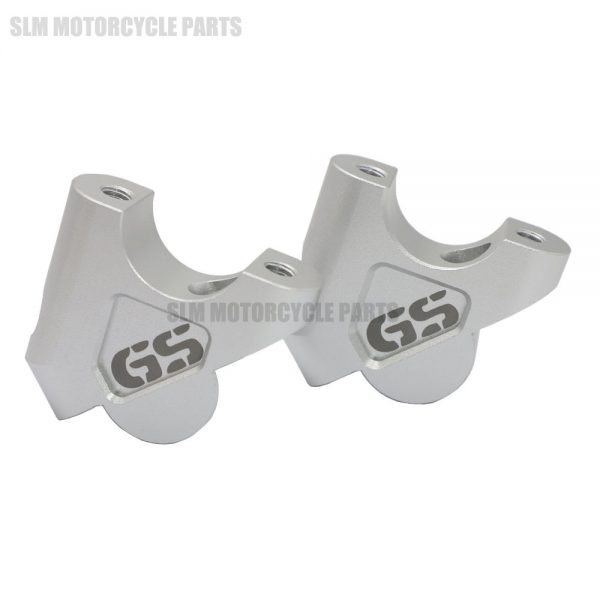 Grampo extensor de barra, 2 peças 32mm cnc máquina r 1200 gs r1200 gs guidão extensor adaptador com parafusos bmw adv 2014-2018 r1200gs lc - Image 3