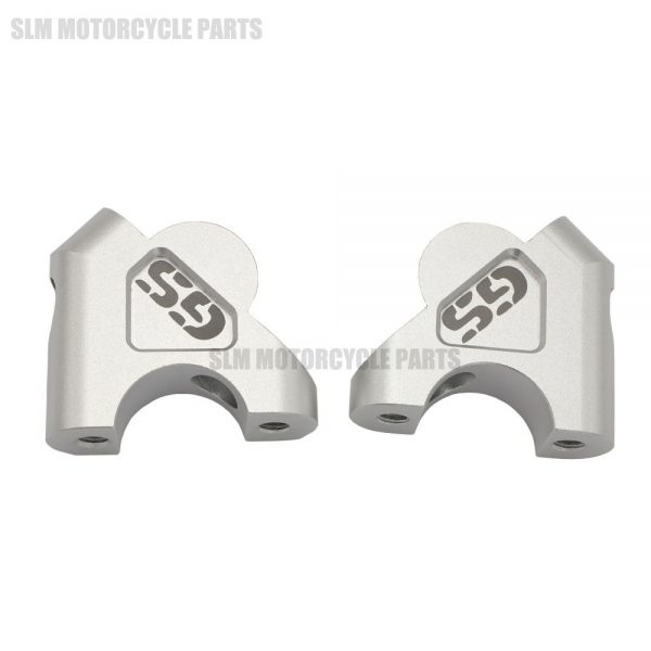 Grampo extensor de barra, 2 peças 32mm cnc máquina r 1200 gs r1200 gs guidão extensor adaptador com parafusos bmw adv 2014-2018 r1200gs lc - Image 4