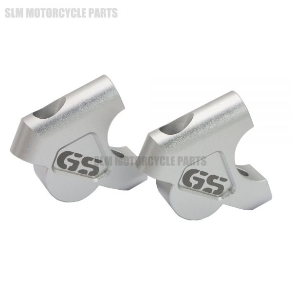 Grampo extensor de barra, 2 peças 32mm cnc máquina r 1200 gs r1200 gs guidão extensor adaptador com parafusos bmw adv 2014-2018 r1200gs lc - Image 5