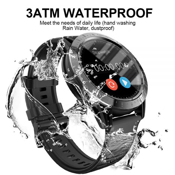 Lokmat comet 1.3 "tela de toque completa esporte relógio inteligente freqüência cardíaca à prova dwaterproof água finess rastreador smartwatch masculino feminino para android ios - Image 2