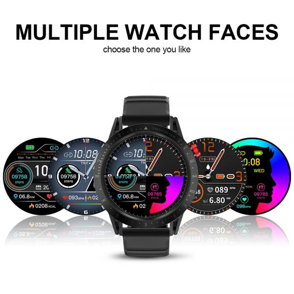 Lokmat comet 1.3 "tela de toque completa esporte relógio inteligente freqüência cardíaca à prova dwaterproof água finess rastreador smartwatch masculino feminino para android ios - Image 3