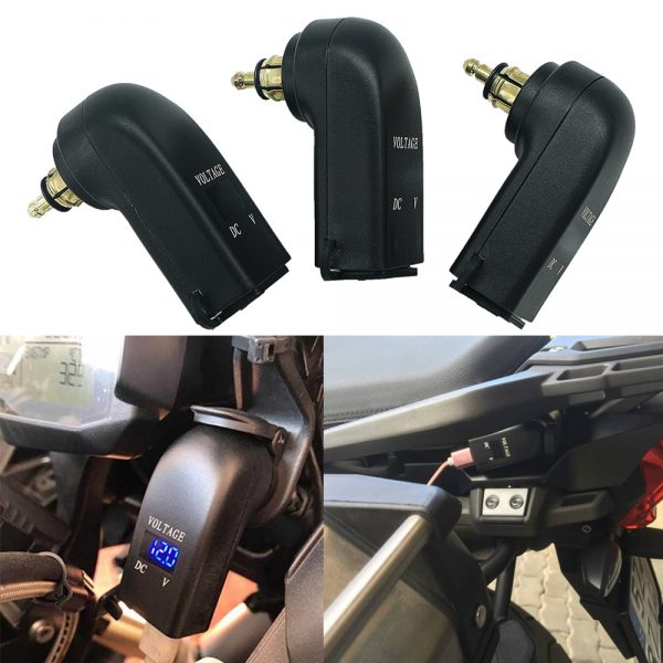 Motocicleta dupla usb carregador adaptador de energia soquete isqueiro para bmw r1250gs aventura lc f850gs r1200gs r1200rt