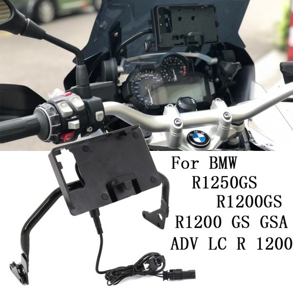 Motocicleta ubs carregador do telefone móvel suporte de navegação gps para bmw r1200gs lc adv r1200 gs r1250gs r 1250 gs aventura