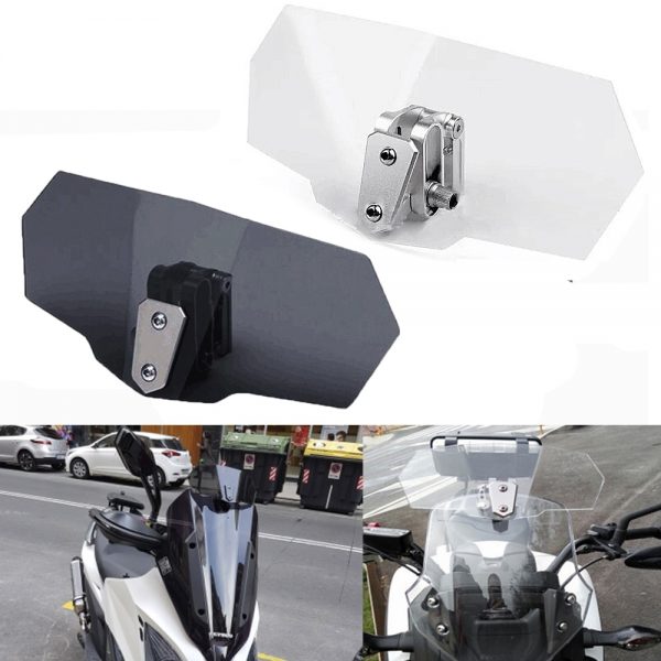 Peças da motocicleta windscreen defletor de vento para bmw r1200 gs honda vfr 800 yamaha kawasaki versys 650 suzuki dl250 ktm