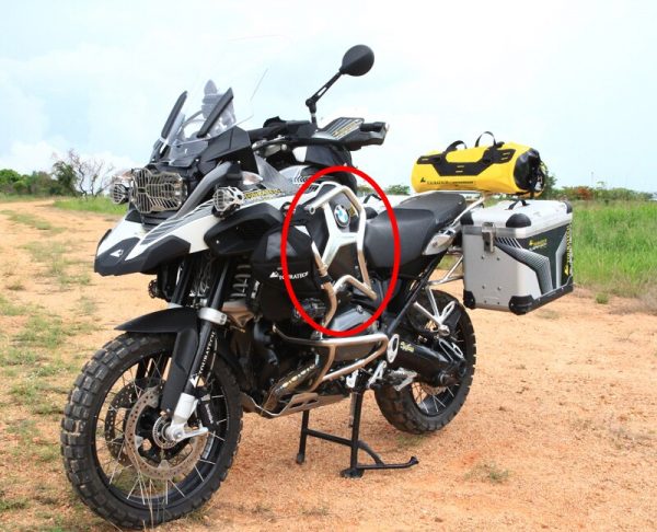 R1200gs adv 14-17 motor barras de bater, guardas rodoviária superior e quadro inferior protetor, prata para bmw r1200gs adventure 2014-2017 - Image 6