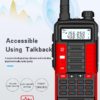 Walkie talkie baofeng 10w profissional portátil  UV-10R 128 canais transceptor duplo banda em dois sentidos cb ham rádio transceptor - Image 4