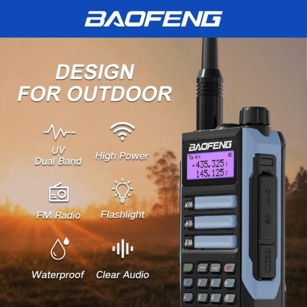 2022 mais novo baofeng UV-16Pro v2 50km cb ham estação de rádio two-way amador vhf poderoso 10watts uv16 walkie-talkie rádios de caça - Image 3