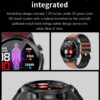 Relógio inteligente  hipertensão hiperglicemia  cardíaca esporte smartwatch - Image 2