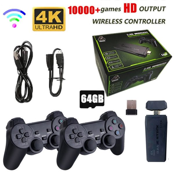 Video Game Stick Retrô 4K com 10.000 Jogos HD