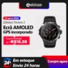 Novo zeblaze stratos 2 gps relógio inteligente amoled  monitor de saúde