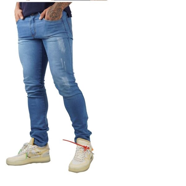 Jeans Brasil KIT 3 CALÇAS Jeans Masculino Sarja Skinny Slim Com Lycras Com Bolso roupa masculina Entrega Rápida - Image 6